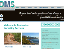 Tablet Screenshot of destinationmarketingservices.co.za